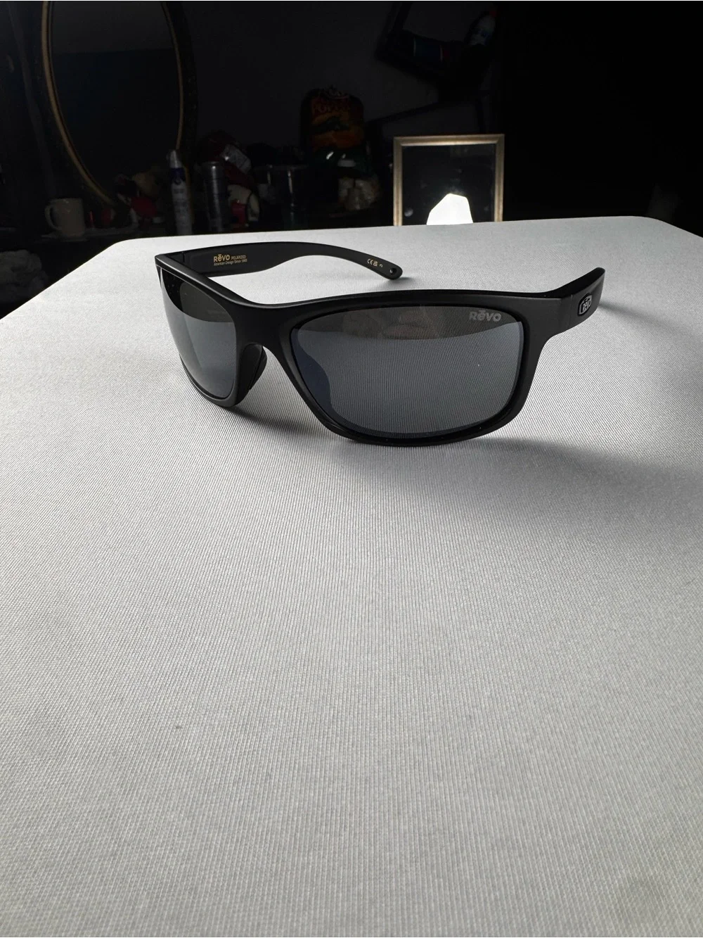 NEW! REVO Harness (RE 4071 11 GY) Matte Black Frames Polarized Graphite Lenses